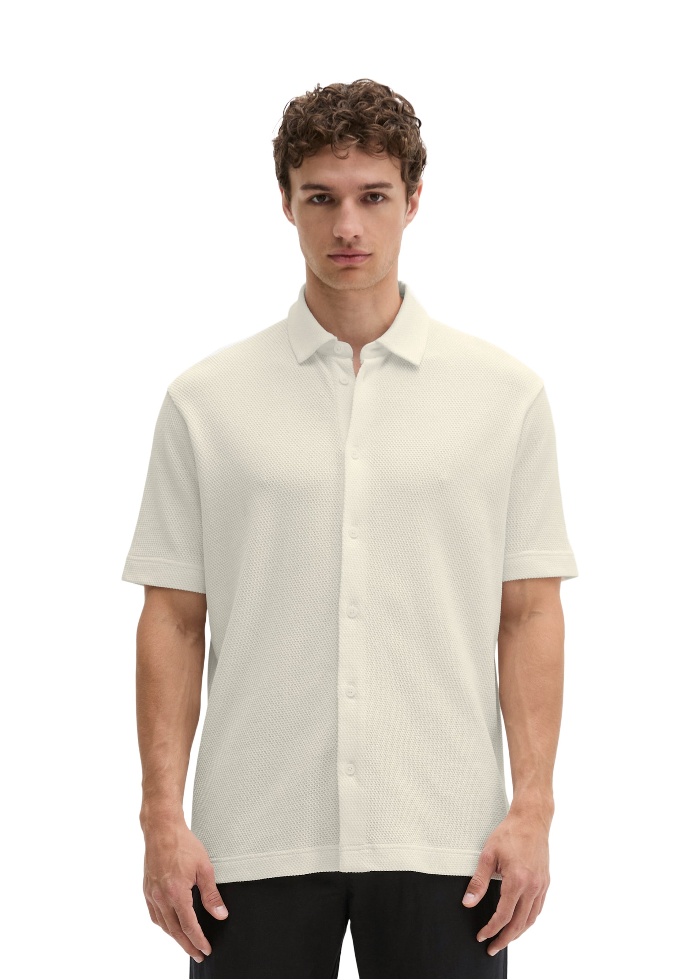 Marc O'Polo Regular Fit Hemd in Beige: Vorderseite