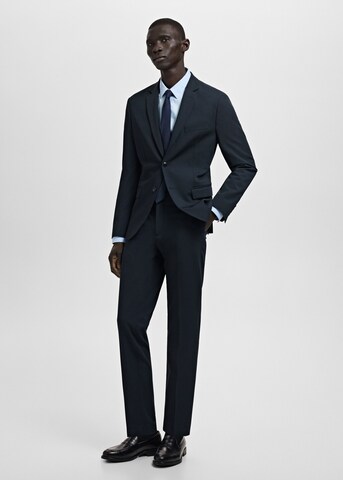 MANGO MAN Slim fit Business Shirt 'Emotion' in Blue