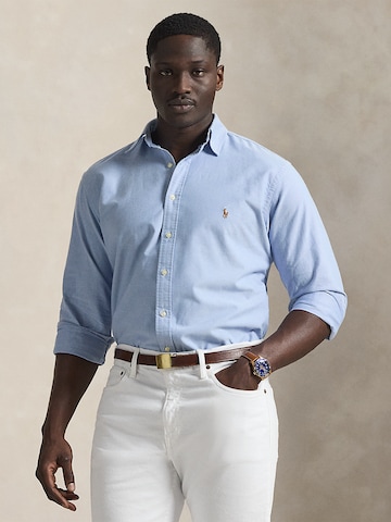 Coupe regular Chemise Polo Ralph Lauren Big & Tall en bleu : devant