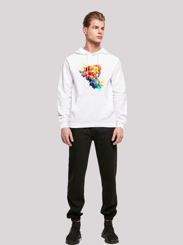 F4NT4STIC Sweatshirt ' Abstract player' in Weiß