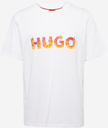 Tricou 'Danda' de la HUGO pe alb: față