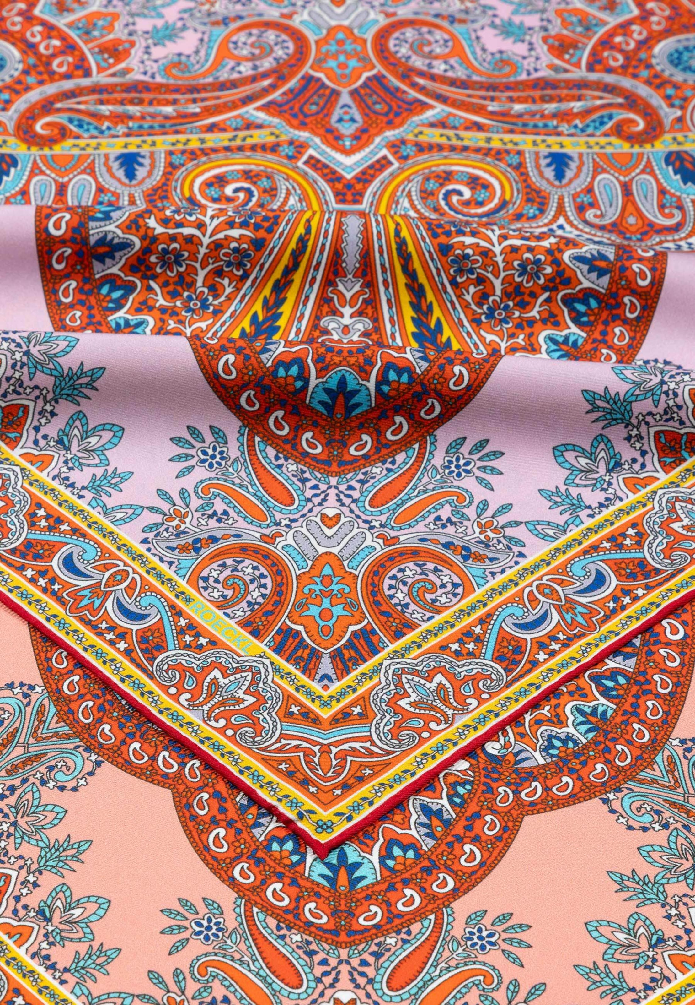 Foulard ' PAISLEY REFLECTION ' di Roeckl in giallo