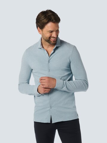 No Excess Regular fit Button Up Shirt in Blue: front