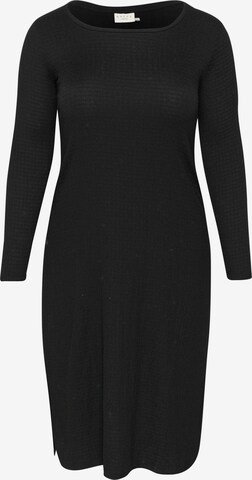 Robe 'Loren' KAFFE CURVE en noir : devant