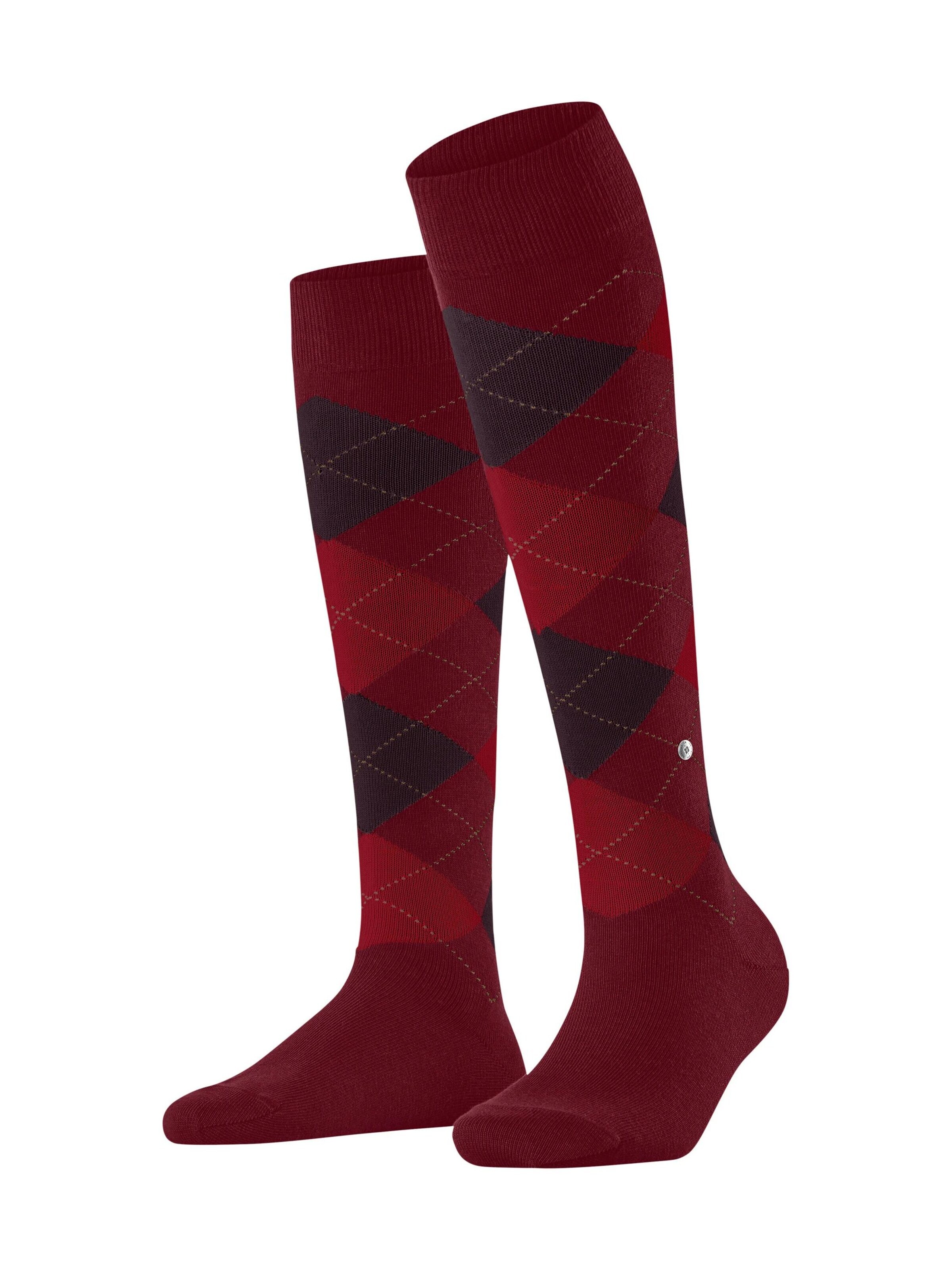 BURLINGTON Overknee Strümpfe 'Queen'‌‌‌ in Rot: Vorderseite