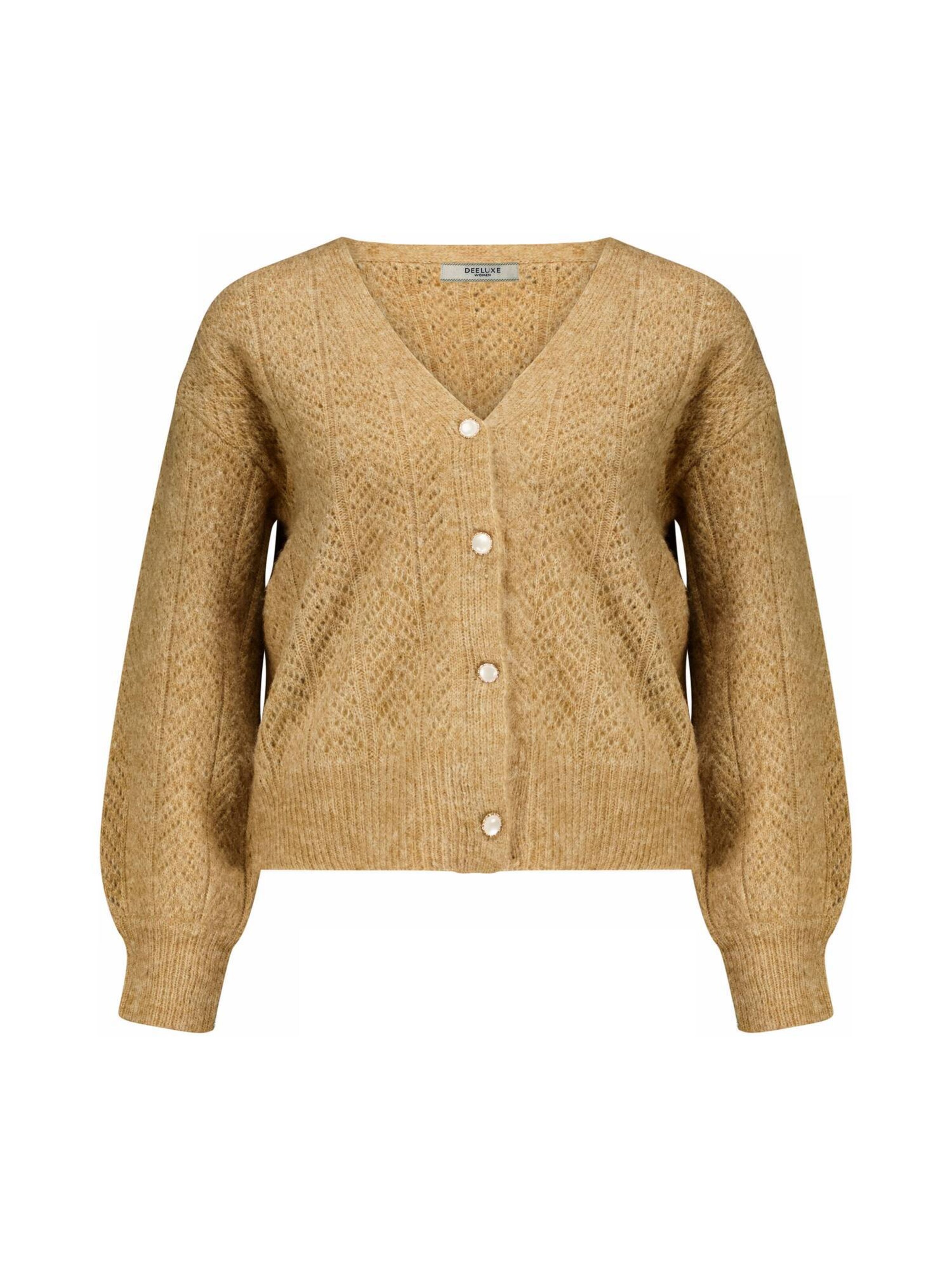 Deeluxe Gebreid vest 'Dorfi' in Beige: voorkant
