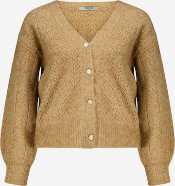 Deeluxe Knit Cardigan 'Dorfi' in Beige: front