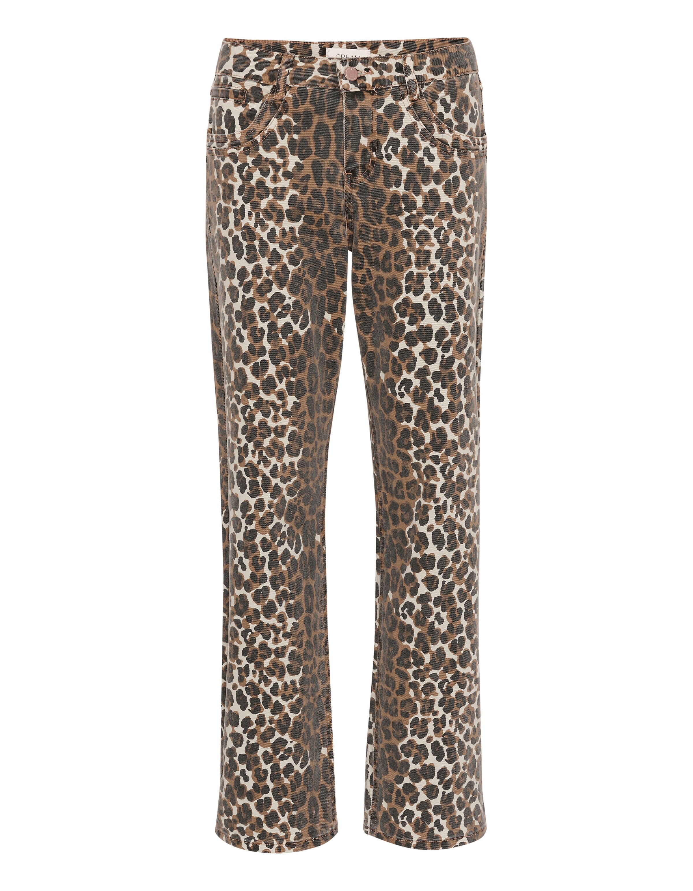 Cream regular Jeans 'Henny' i brun: forside