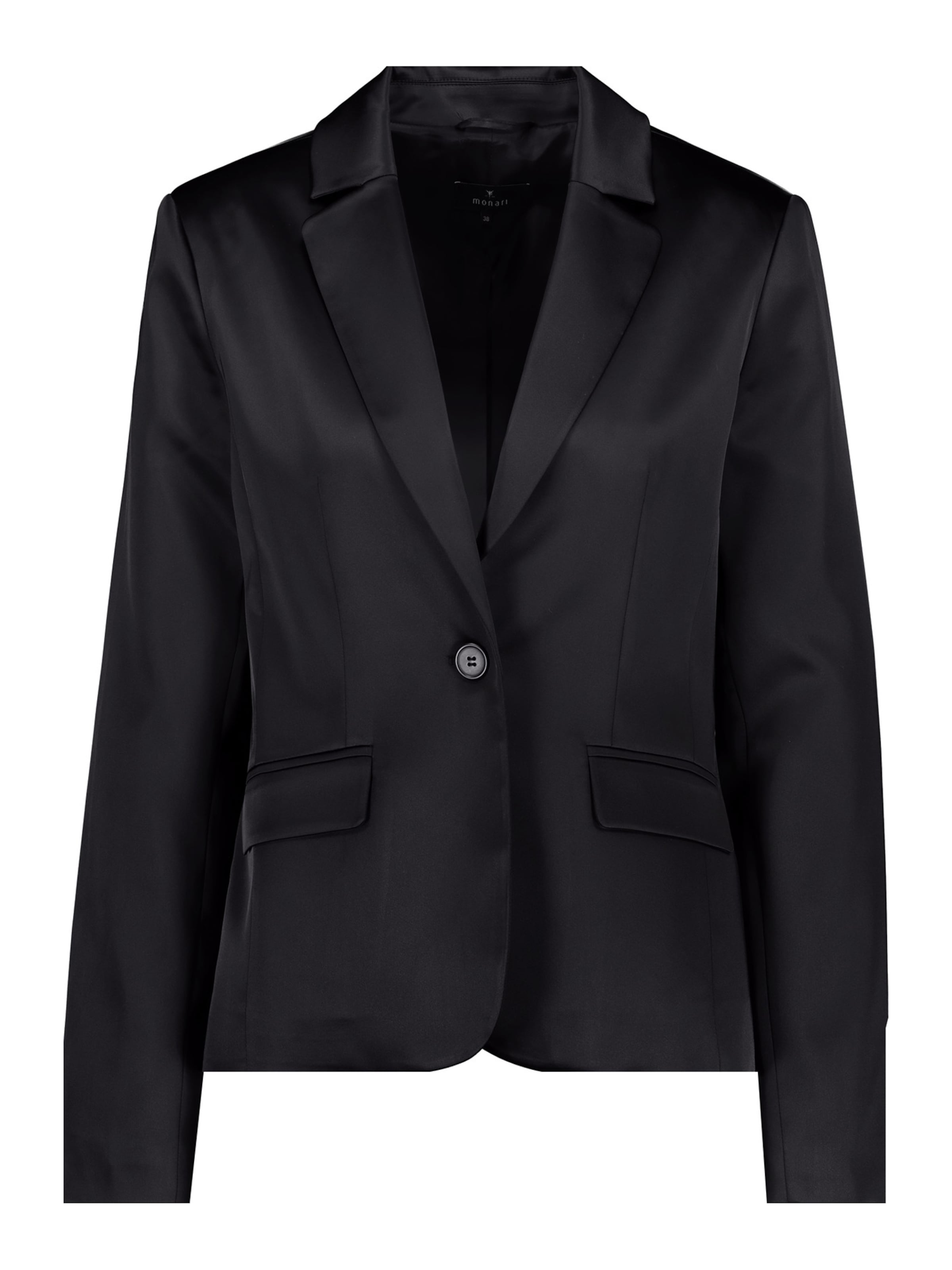 Blazer di monari in nero: frontale