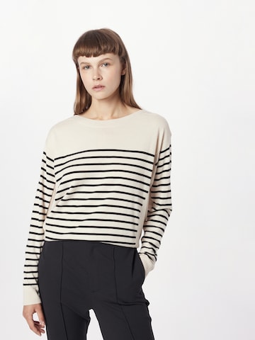 Pull-over Marc Cain en beige : devant