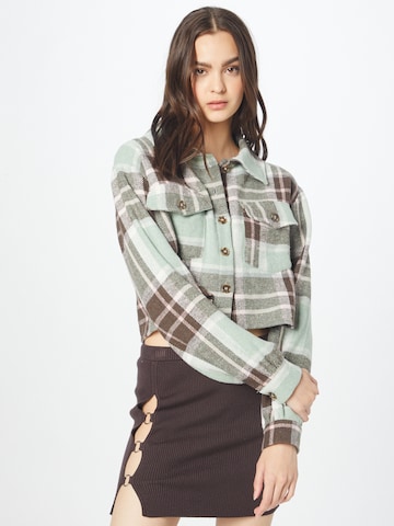 Nasty Gal Blouse in Groen: voorkant