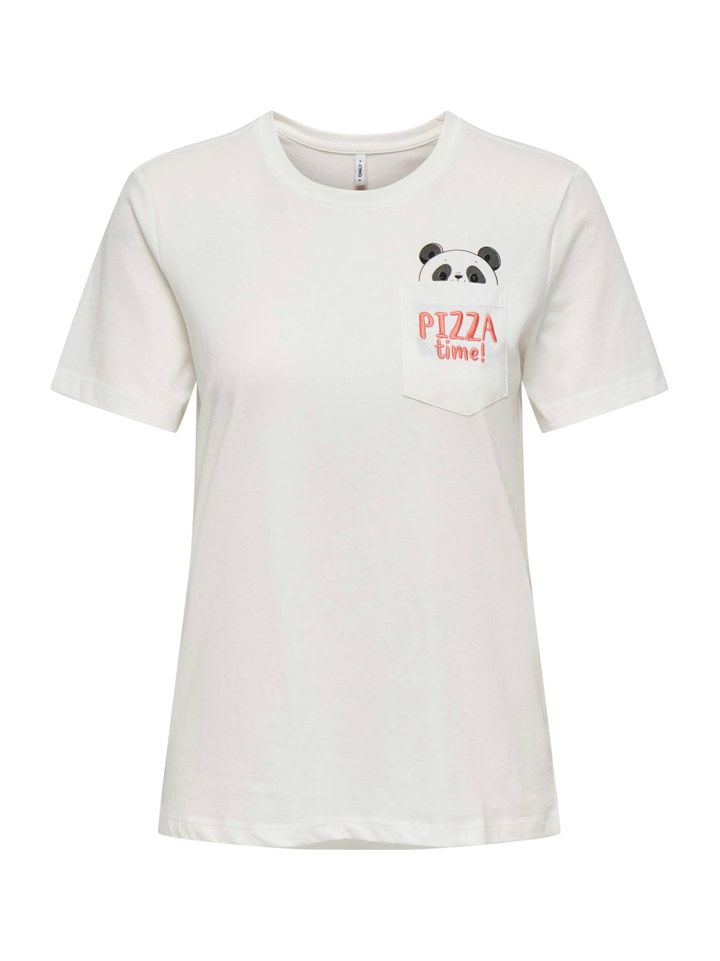 ONLY Μπλουζάκι 'ONLPOLLY' σε λευκό: μπροστά