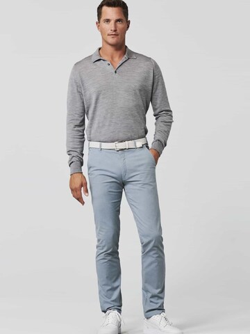 MEYER Slim fit Chino trousers 'Bonn' in Blue