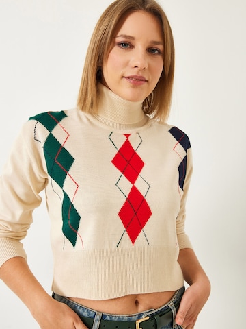 Bianco Lucci Sveter - Béžová: predná strana