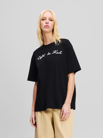 Karl Lagerfeld - Camiseta 'JORGE PARRA' en negro