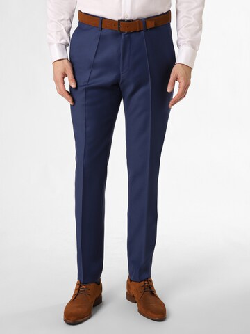 ROY ROBSON Regular Pleated Pants in Blue: front