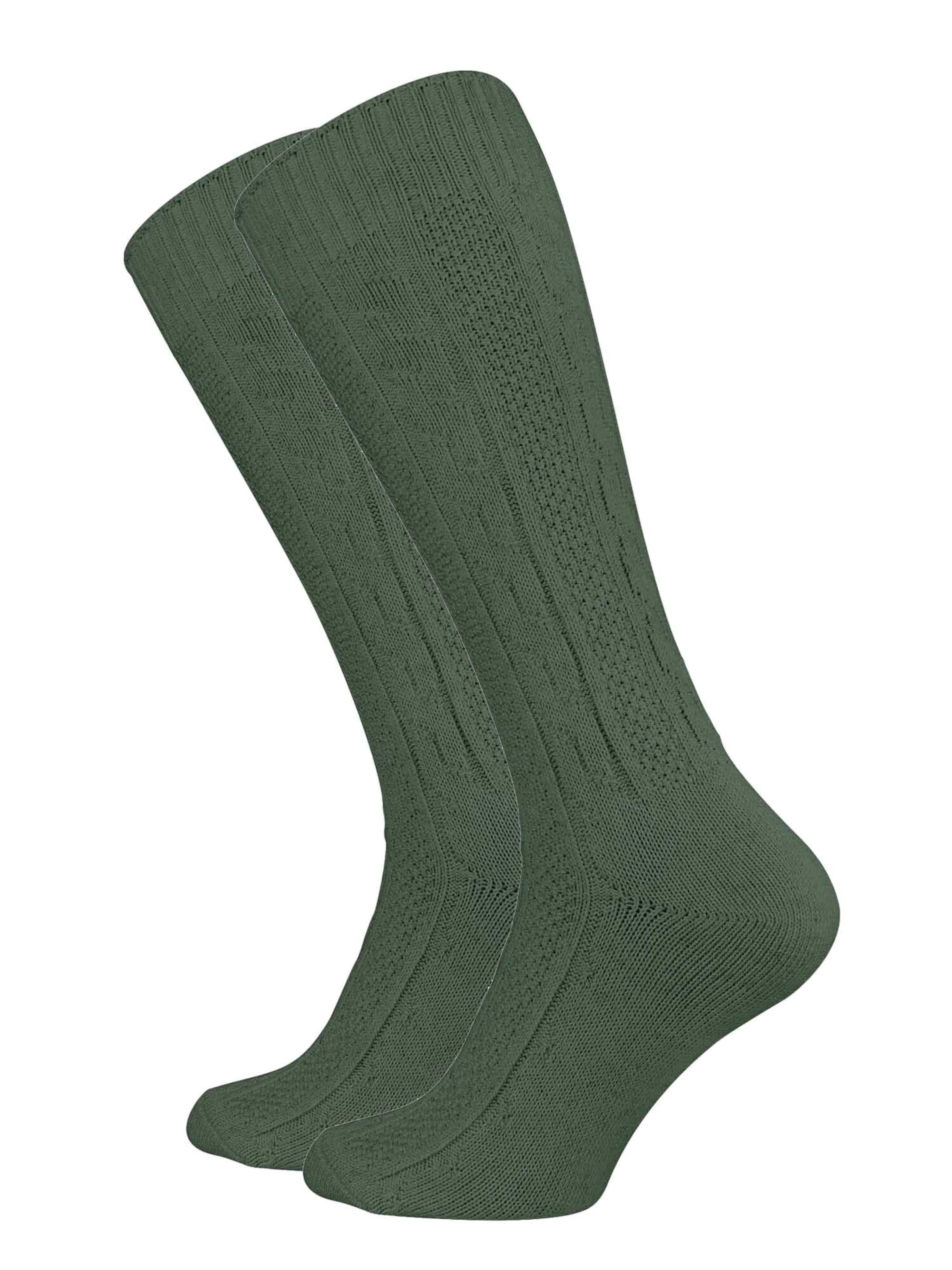 Chaussettes Cotton Prime en vert : devant