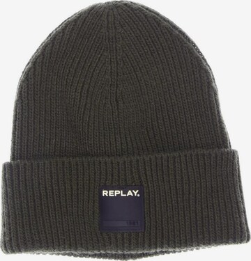 REPLAY Hat & Cap in One size in Green: front