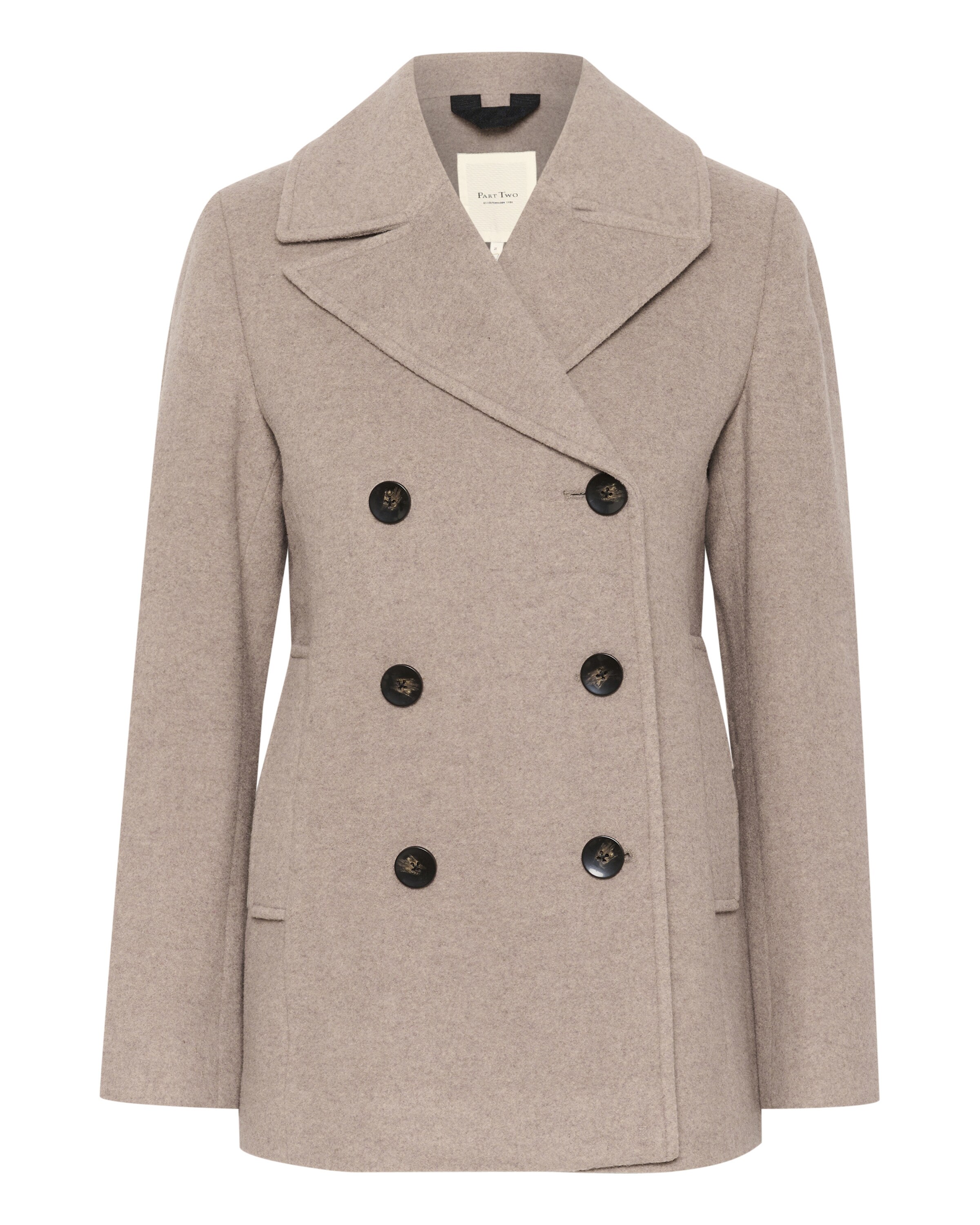 Part Two Tussenmantel in Beige: voorkant