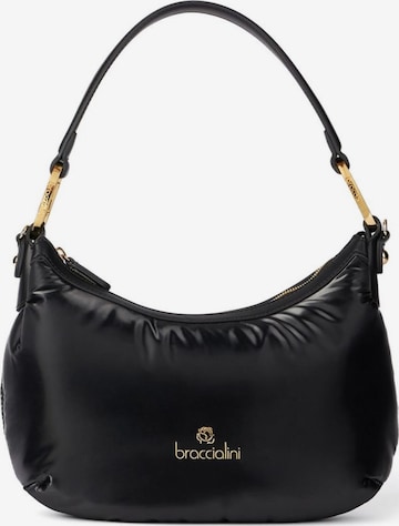 Borsa a spalla 'Beth Puffy' di Braccialini in nero: frontale