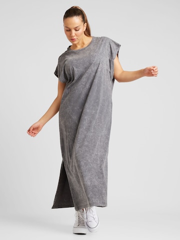 Noisy May Curve Dress 'NMRENA' in Grey