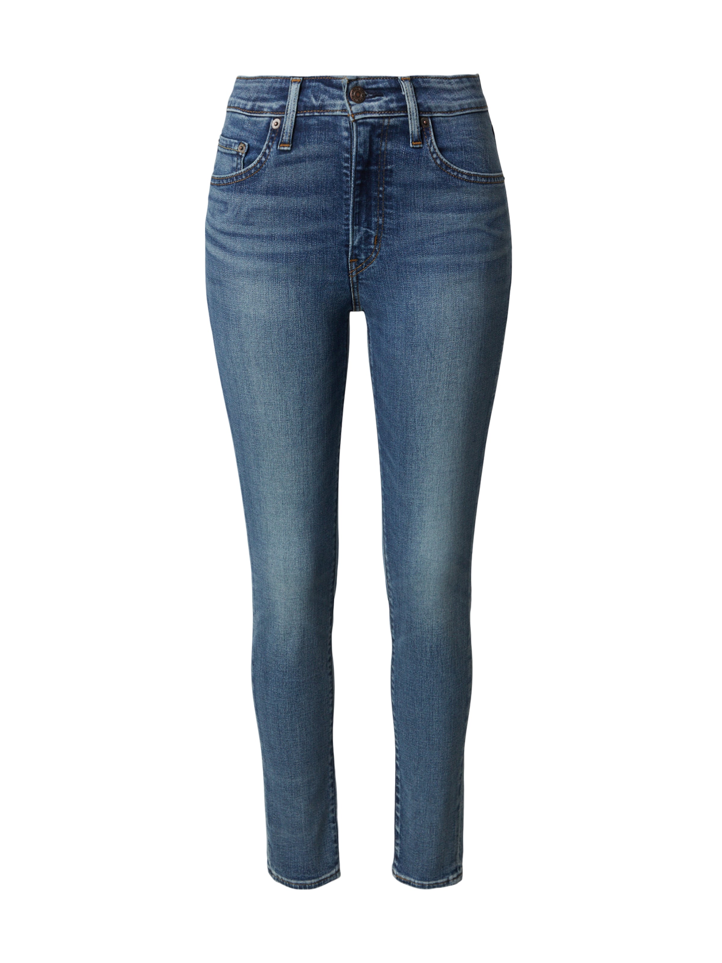 LEVI'S ® Slimfit Jeans '721 High Rise Skinny' in Blauw: voorkant
