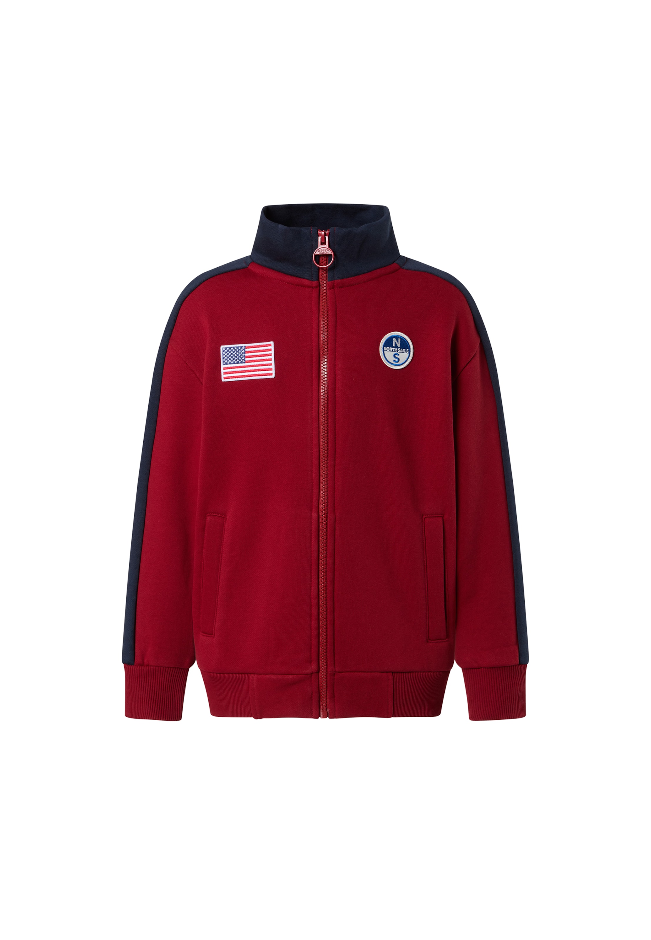 Veste de survêtement North Sails en rouge : devant