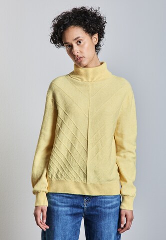 STREET ONE Pullover in Gelb: Vorderseite