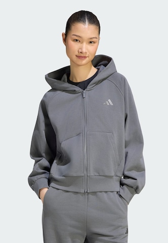 Giacca di felpa sportiva 'AK SL' di ADIDAS SPORTSWEAR in grigio: frontale