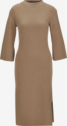 MADELEINE Gebreide jurk in Bruin: voorkant