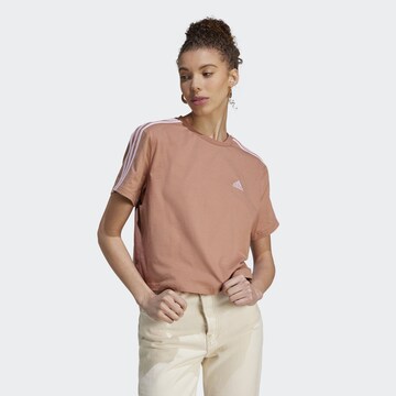 ADIDAS SPORTSWEAR Shirt 'Essentials 3-Stripes' in Roze: voorkant