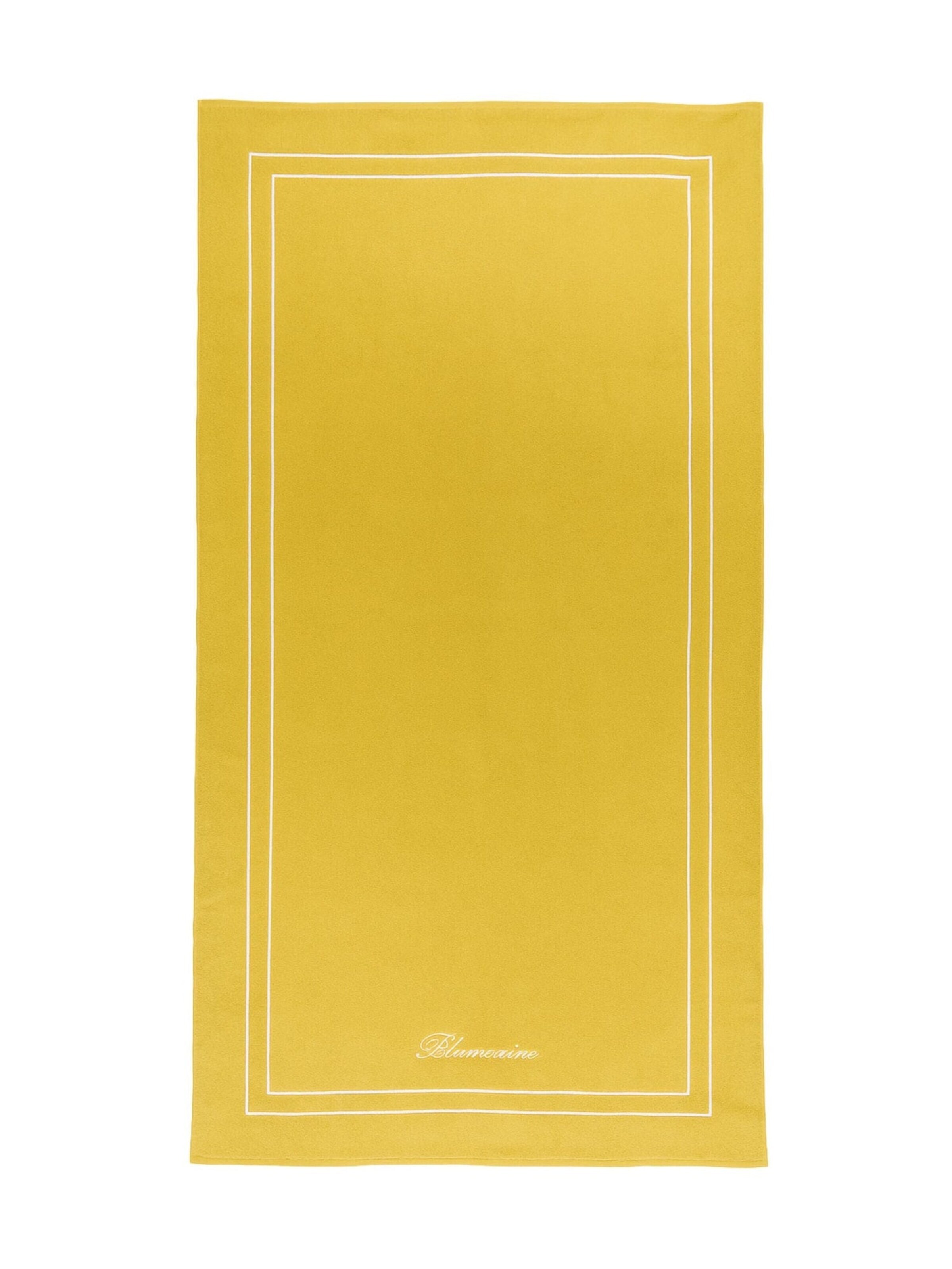 Blumarine Ręcznik plażowy 'Yacht Club Yellow Beach Towel' w kolorze żółty: przód