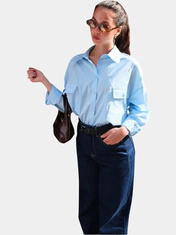 TEESHOPPEN Bluse 'Clara' in Blau