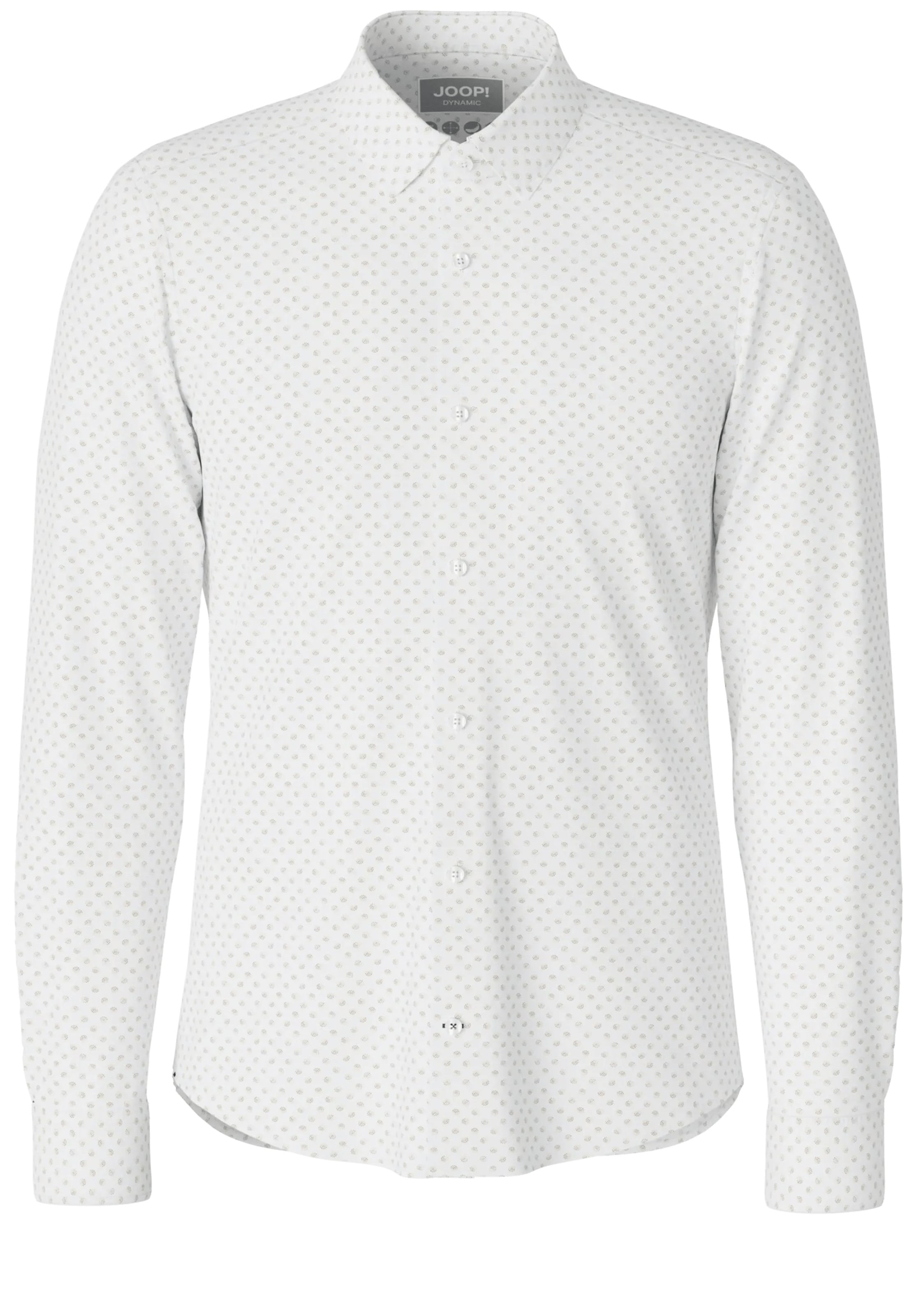 JOOP! Slim fit Button Up Shirt 'Pit' in White: front