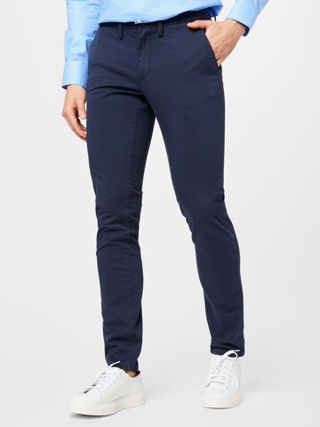 GANT Chino hlače | modra barva: sprednja stran
