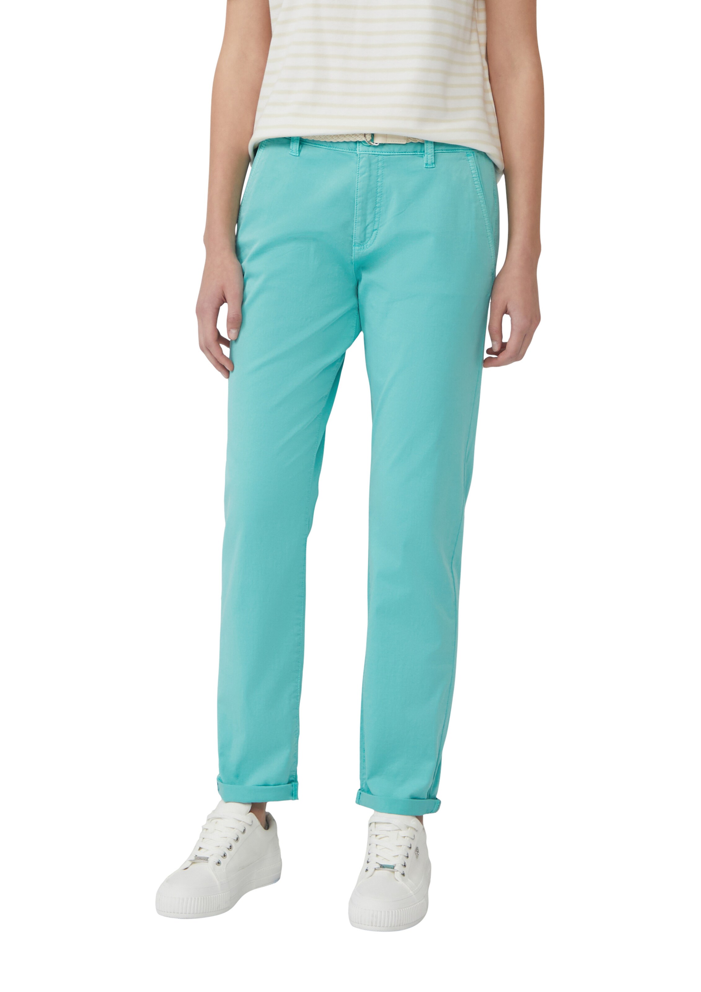 s.Oliver Regular Chino in Groen: voorkant