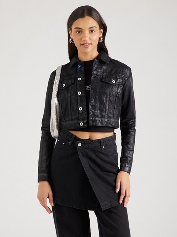 KARL LAGERFELD JEANS Jacke in Schwarz: Vorderseite