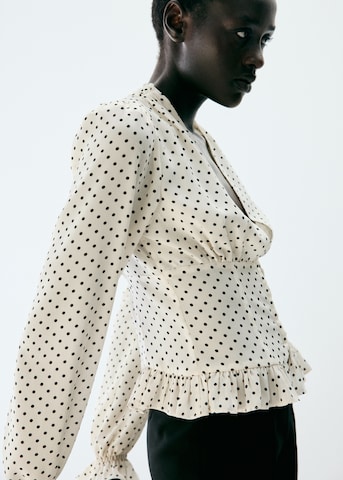 MANGO Blouse 'MARROC' in White