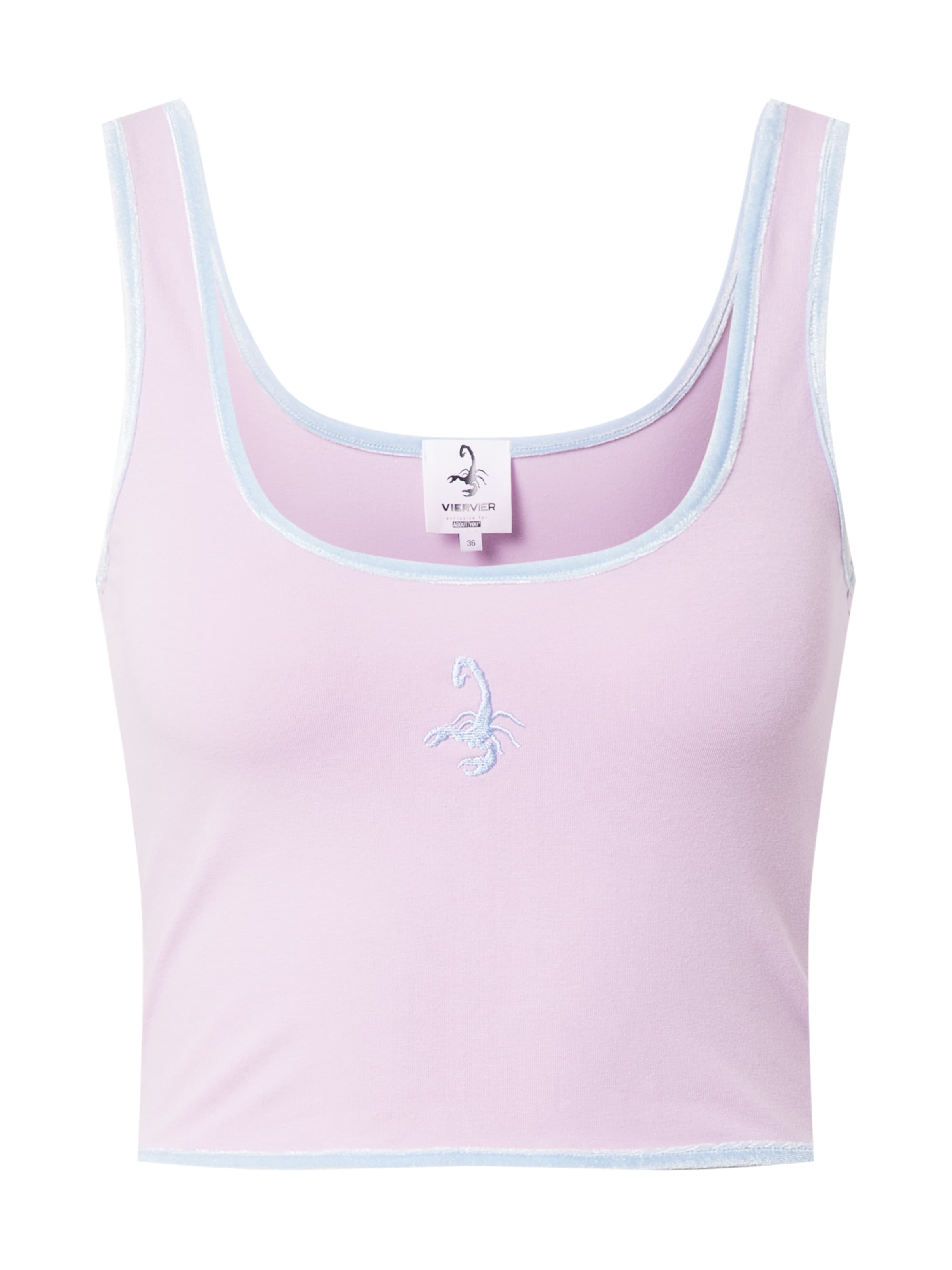 VIERVIER Top 'Abby' in Pink: front