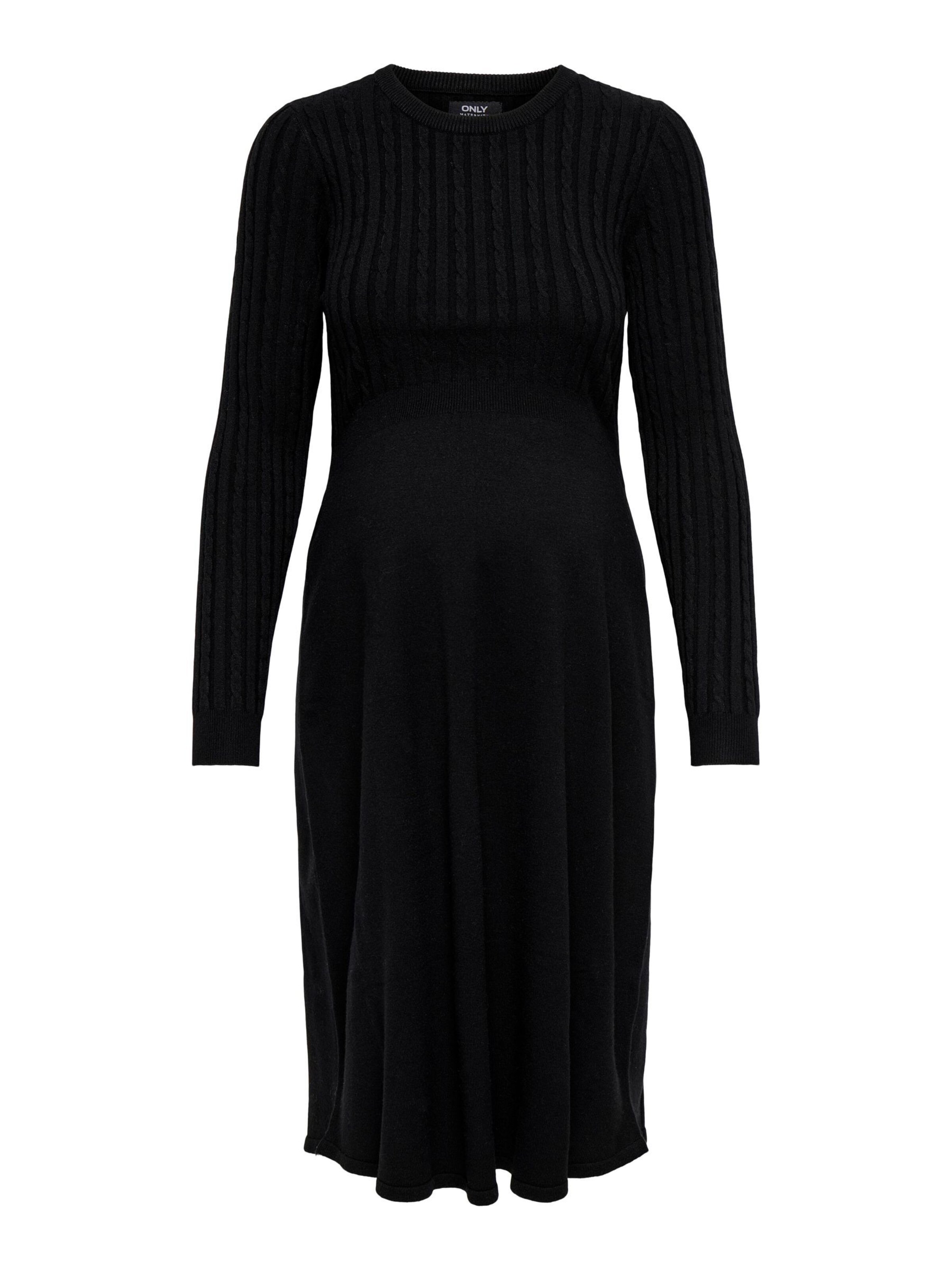 Robes en maille 'OLMFia' Only Maternity en noir