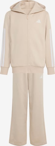 ADIDAS SPORTSWEAR Tracksuit in Beige: front