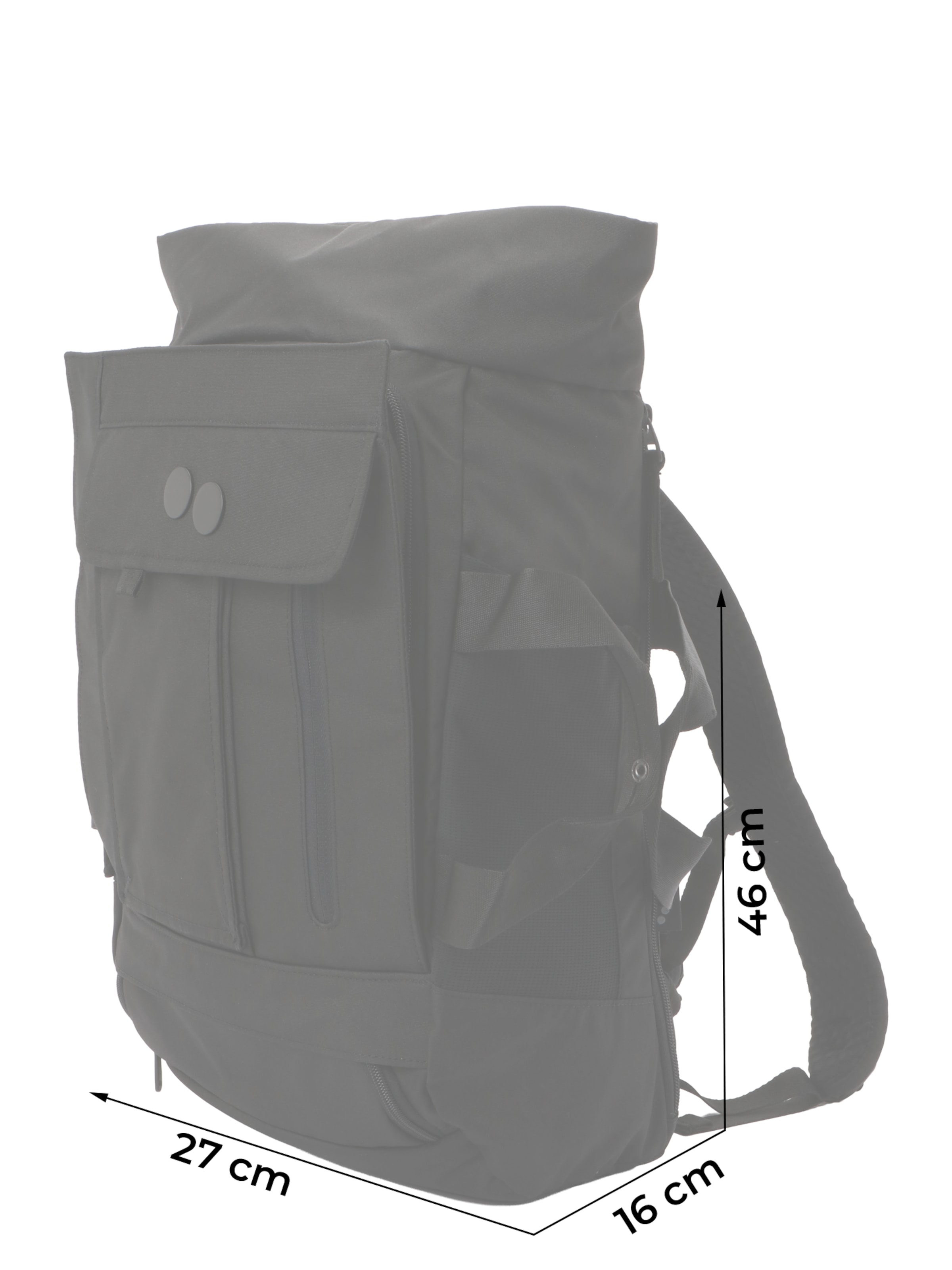 pinqponq Hátizsák 'BLOK' - fekete