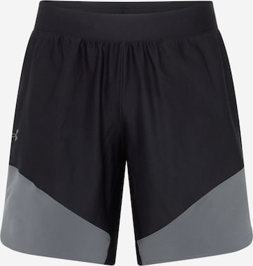 UNDER ARMOUR regular Παντελόνι φόρμας 'Peak Woven Hybrid' σε μαύρο: μπροστά