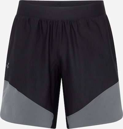 UNDER ARMOUR Sportbyxa 'Peak Woven Hybrid' i grå / svart, Produktvy