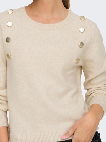 ONLY Pullover 'ONLJeanett' i beige