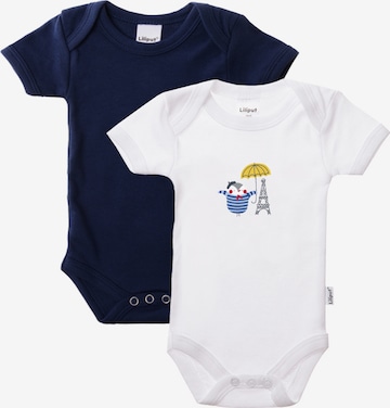 LILIPUT Romper/Bodysuit 'Pinguin in Paris' in Blue: front