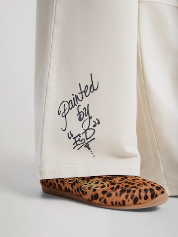 Ed Hardy - Pierna ancha Pantalón en beige