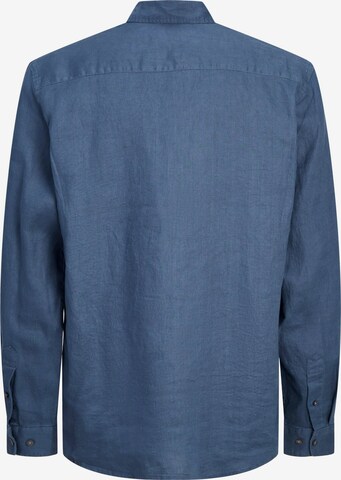 JACK & JONES Regular fit Button Up Shirt 'LAWRENCE' in Blue