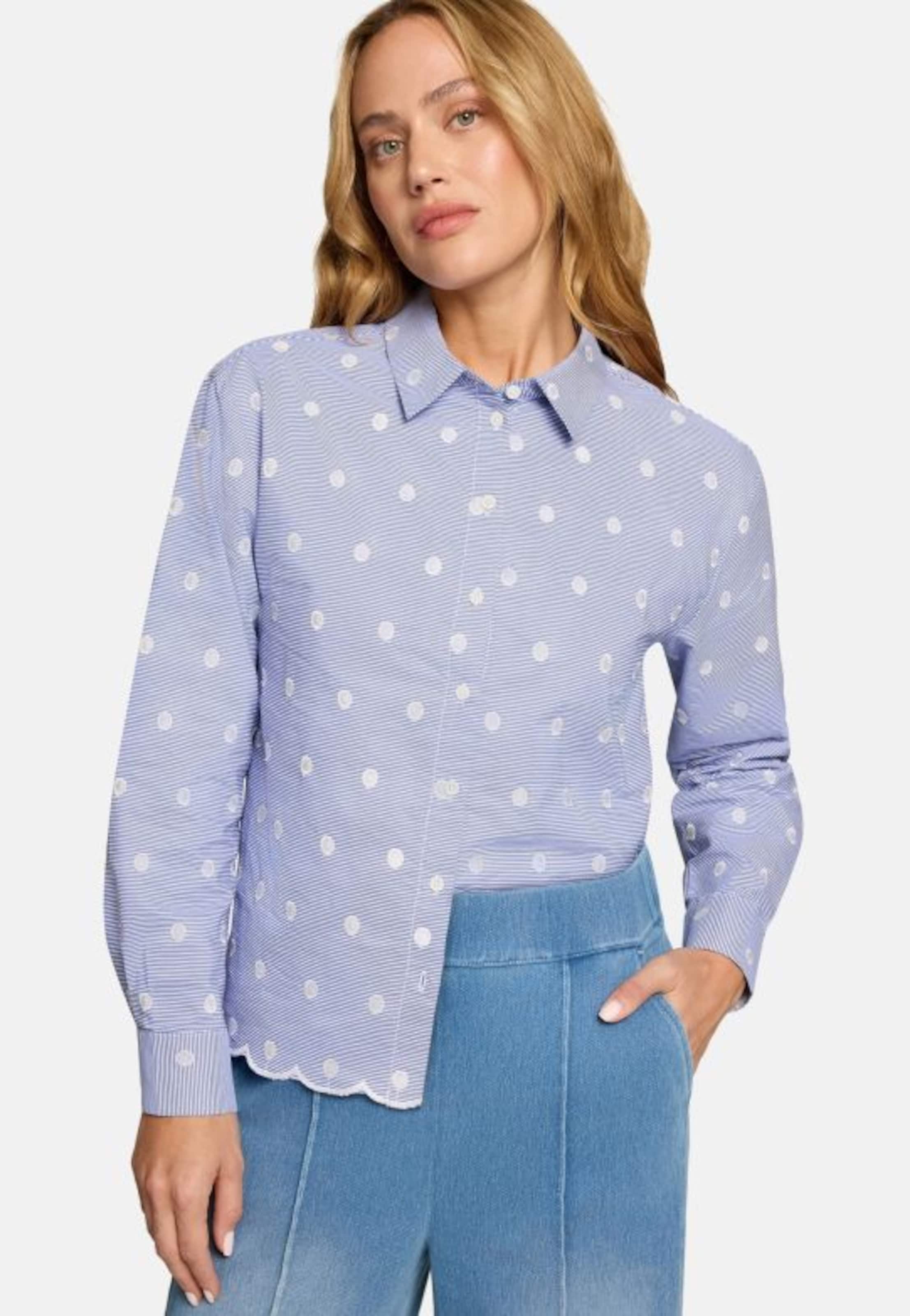 Camicia da donna di zero in blu: frontale