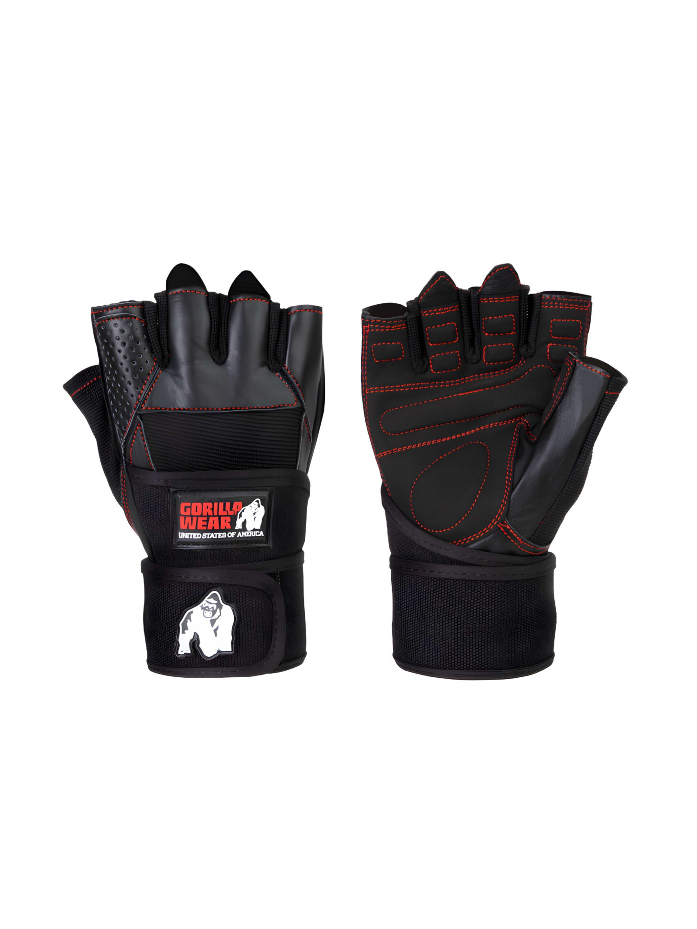 Gants de sport 'Dallas ' Gorilla Wear en noir : devant